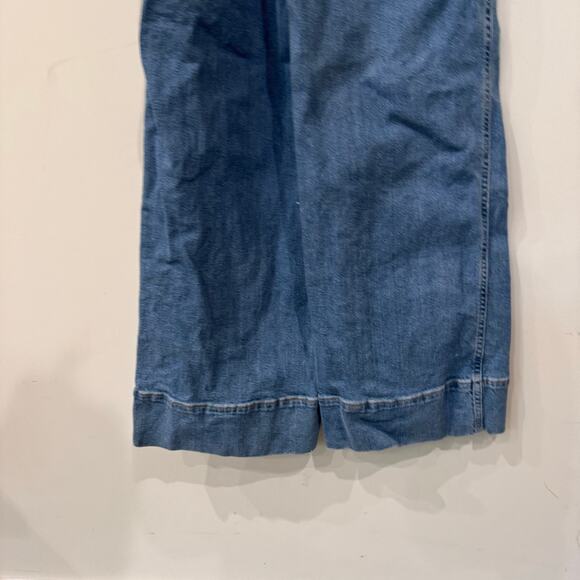 Free People A-Line Medium Wash Overalls Size 4 - Picture 8 of 8
